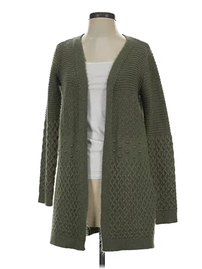 Pre-owned Assorted Brands Cardigan Sweater In Green