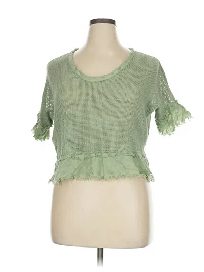 Pre-owned Assorted Brands Cardigan Sweater In Green