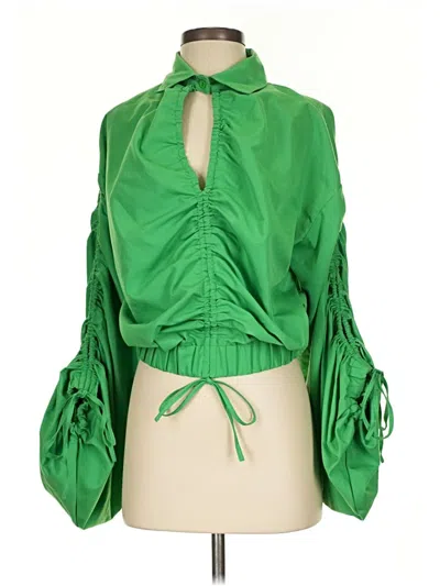 Pre-owned Assorted Brands Cardigan Sweater In Green
