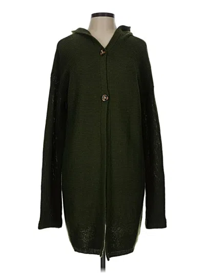 Pre-owned Assorted Brands Cardigan Sweater In Green