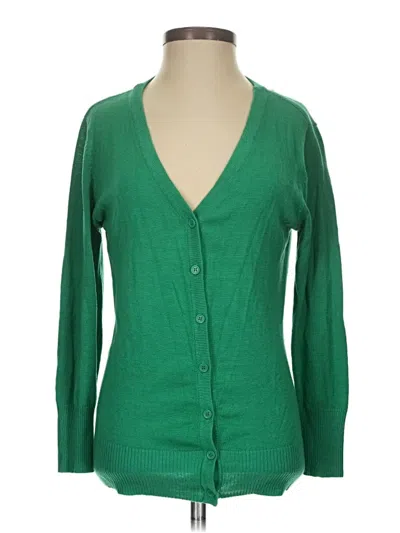 Pre-owned Assorted Brands Cardigan Sweater In Green