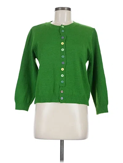 Pre-owned Assorted Brands Cardigan Sweater In Green