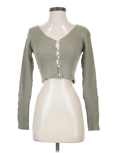 Pre-owned Assorted Brands Cardigan Sweater In Green