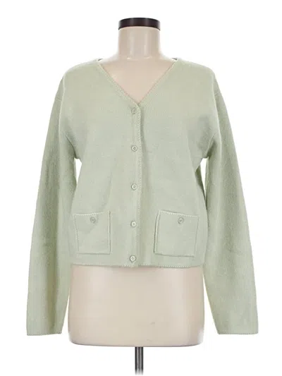 Pre-owned Assorted Brands Cardigan Sweater In Green