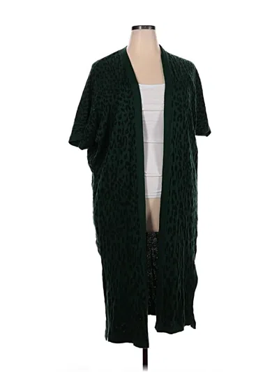 Pre-owned Assorted Brands Cardigan Sweater In Green