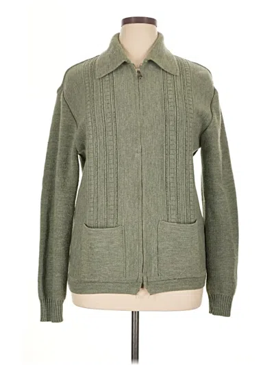 Pre-owned Assorted Brands Cardigan Sweater In Green