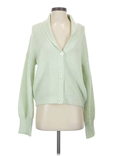 Pre-owned Assorted Brands Cardigan Sweater In Green