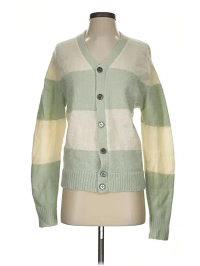 Pre-owned Assorted Brands Cardigan Sweater In Green