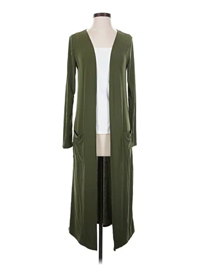 Pre-owned Assorted Brands Cardigan Sweater In Green