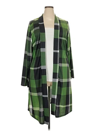 Pre-owned Assorted Brands Cardigan Sweater In Green