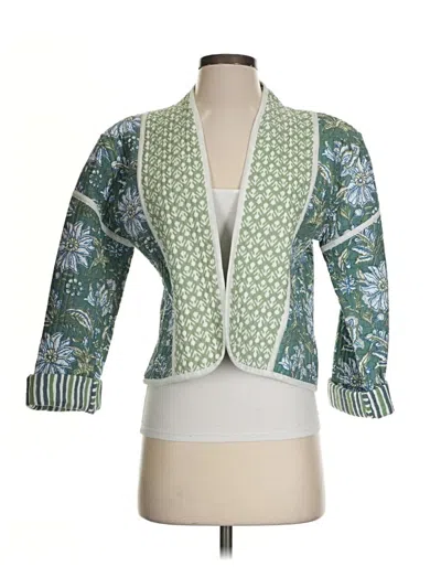 Pre-owned Assorted Brands Cardigan Sweater In Green