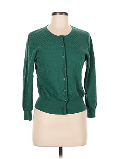 Pre-owned Assorted Brands Cardigan Sweater In Green