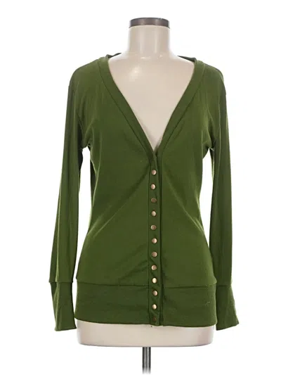 Pre-owned Assorted Brands Cardigan Sweater In Green