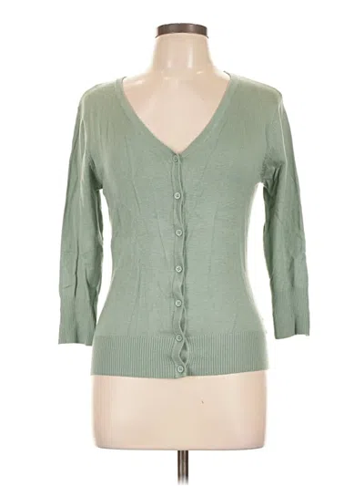 Pre-owned Assorted Brands Cardigan Sweater In Green