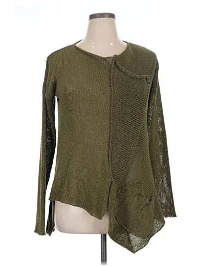 Pre-owned Assorted Brands Cardigan Sweater In Green