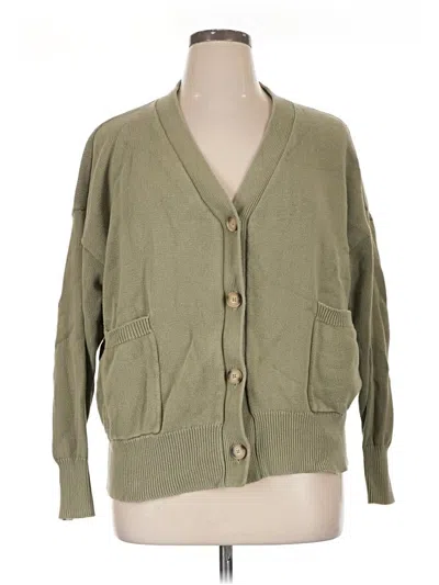 Pre-owned Assorted Brands Cardigan Sweater In Green