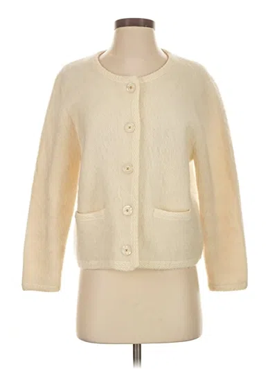 Pre-owned Assorted Brands Cardigan Sweater In Ivory