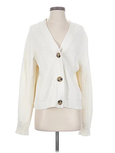 Pre-owned Assorted Brands Cardigan Sweater In Ivory