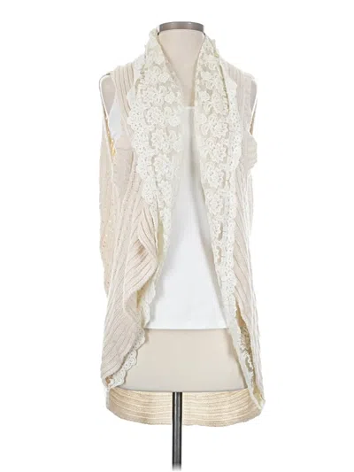 Pre-owned Assorted Brands Cardigan Sweater In Ivory