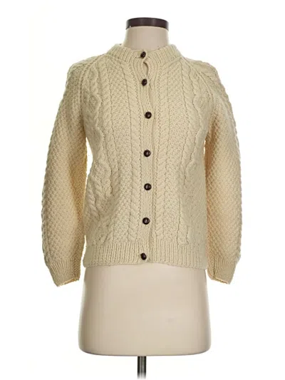 Pre-owned Assorted Brands Cardigan Sweater In Ivory