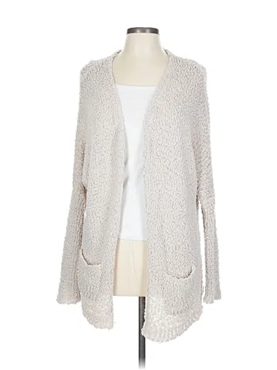 Pre-owned Assorted Brands Cardigan Sweater In Ivory