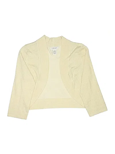 Pre-owned Assorted Brands Kids' Cardigan Sweater In Ivory