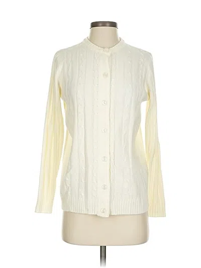 Pre-owned Assorted Brands Cardigan Sweater In Ivory