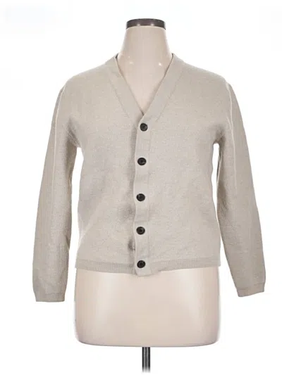 Pre-owned Assorted Brands Cardigan Sweater In Ivory