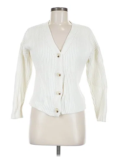 Pre-owned Assorted Brands Cardigan Sweater In Ivory
