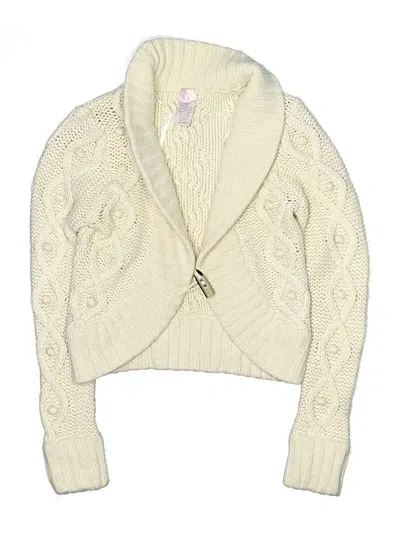 Pre-owned Assorted Brands Kids' Cardigan Sweater In Ivory