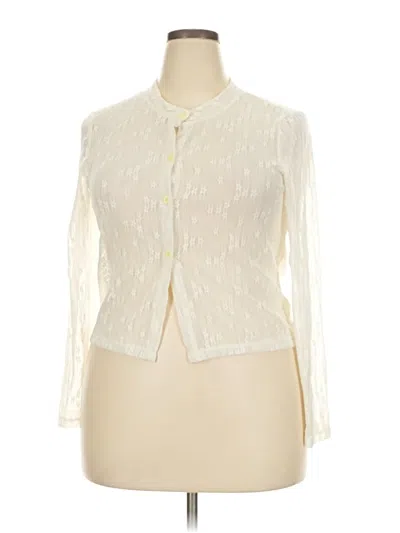 Pre-owned Assorted Brands Cardigan Sweater In Ivory