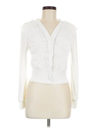 Pre-owned Assorted Brands Cardigan Sweater In Ivory
