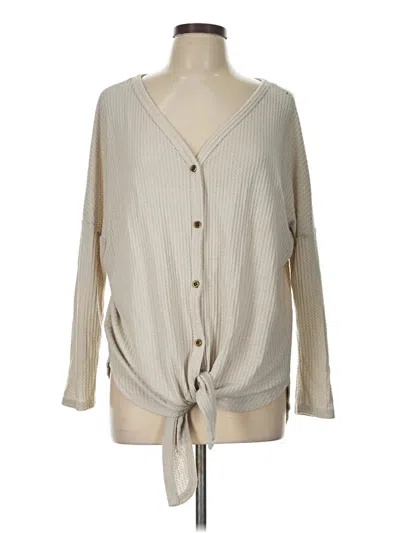 Pre-owned Assorted Brands Cardigan Sweater In Ivory