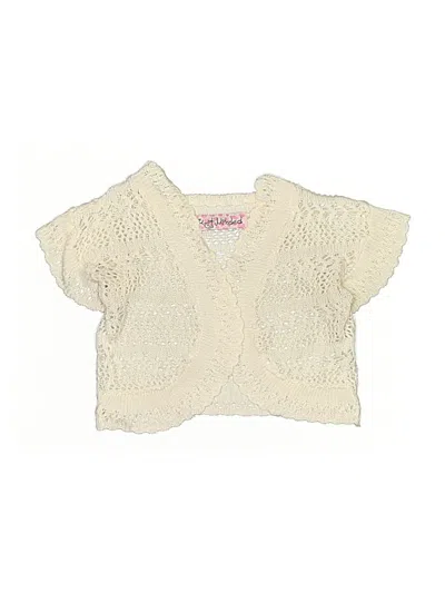 Pre-owned Assorted Brands Kids' Cardigan Sweater In Ivory
