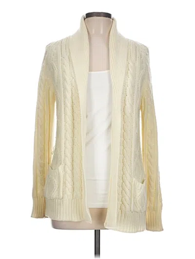 Pre-owned Assorted Brands Cardigan Sweater In Ivory