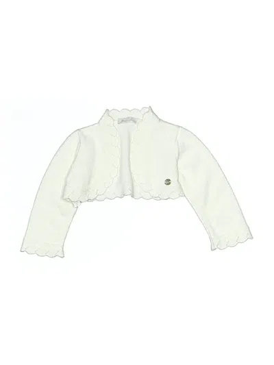 Pre-owned Assorted Brands Babies' Cardigan Sweater In Ivory
