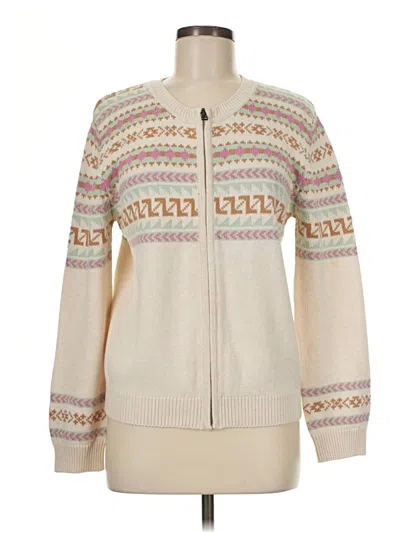 Pre-owned Assorted Brands Cardigan Sweater In Ivory