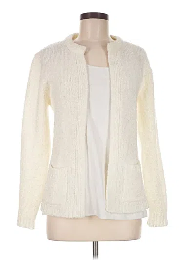Pre-owned Assorted Brands Cardigan Sweater In Ivory