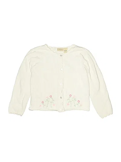 Pre-owned Assorted Brands Kids' Cardigan Sweater In Ivory
