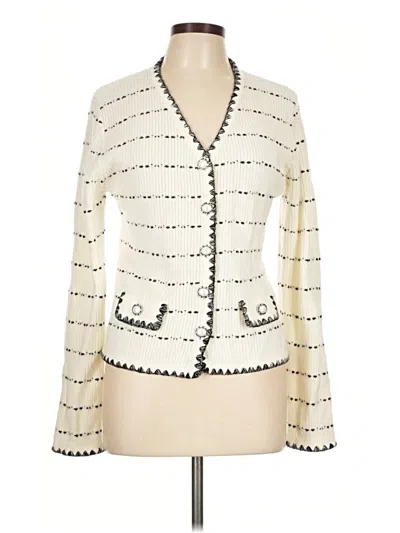 Pre-owned Assorted Brands Cardigan Sweater In Ivory