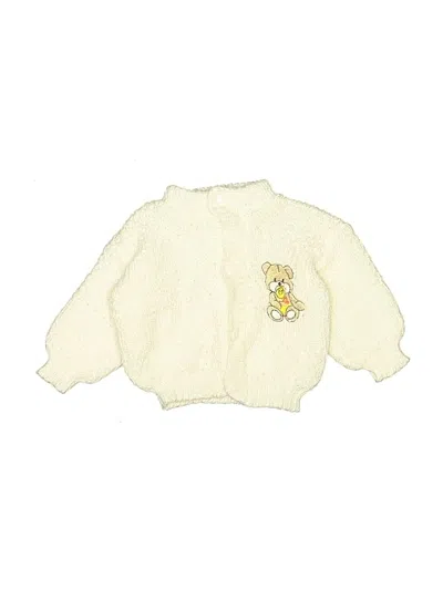 Pre-owned Assorted Brands Kids' Cardigan Sweater In Ivory