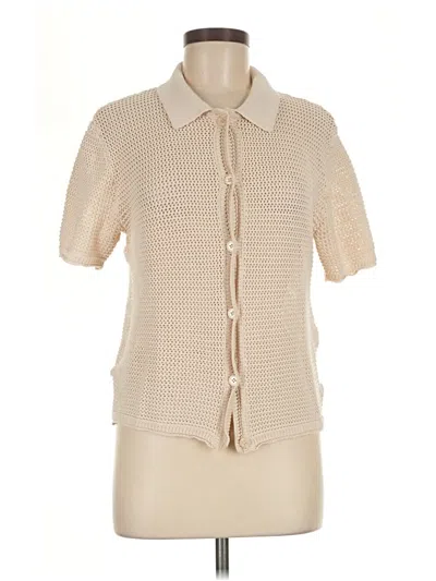 Pre-owned Assorted Brands Cardigan Sweater In Ivory