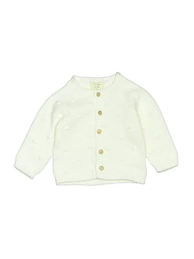 Pre-owned Assorted Brands Babies' Cardigan Sweater In Ivory