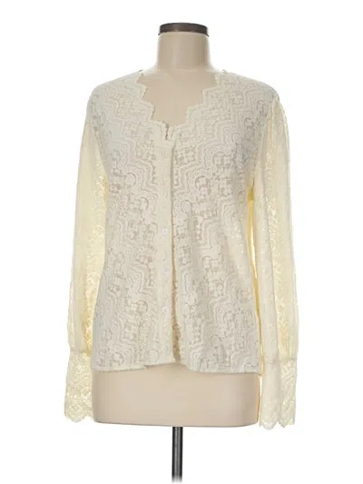 Pre-owned Assorted Brands Cardigan Sweater In Ivory