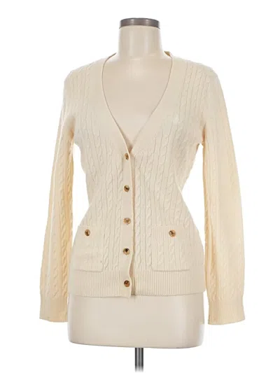 Pre-owned Assorted Brands Cardigan Sweater In Ivory