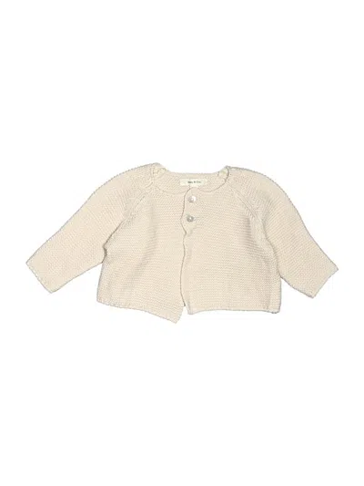 Pre-owned Assorted Brands Babies' Cardigan Sweater In Ivory