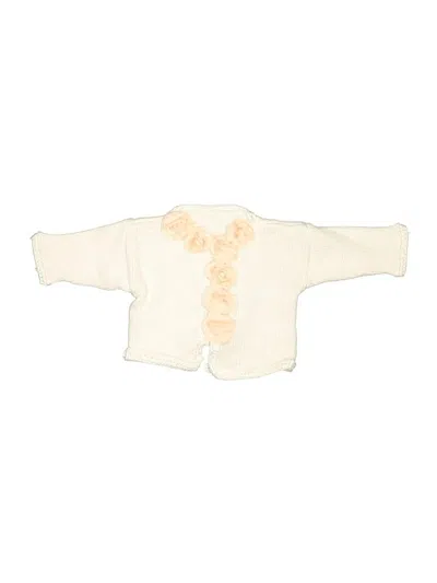 Pre-owned Assorted Brands Babies' Cardigan Sweater In Ivory