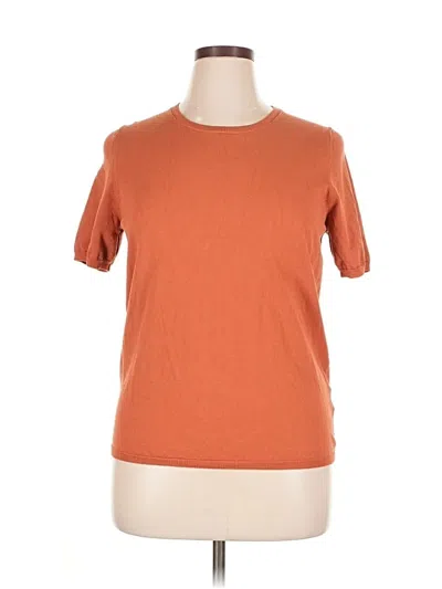 Pre-owned Assorted Brands Cardigan Sweater In Orange