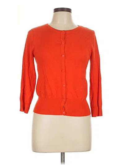 Pre-owned Assorted Brands Cardigan Sweater In Orange