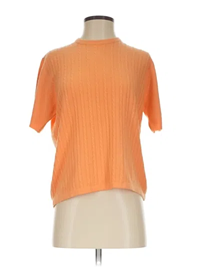 Pre-owned Assorted Brands Cardigan Sweater In Orange